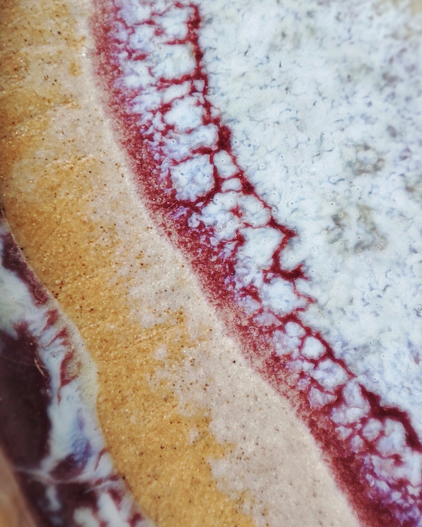 Piattino basso, smalto Lampone