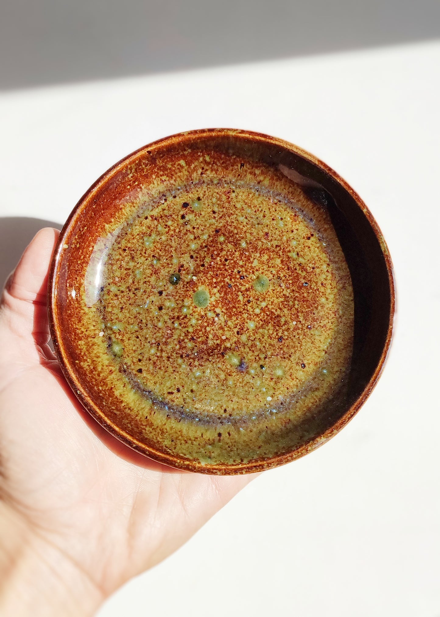 Piattino fondo, smalto Galactica